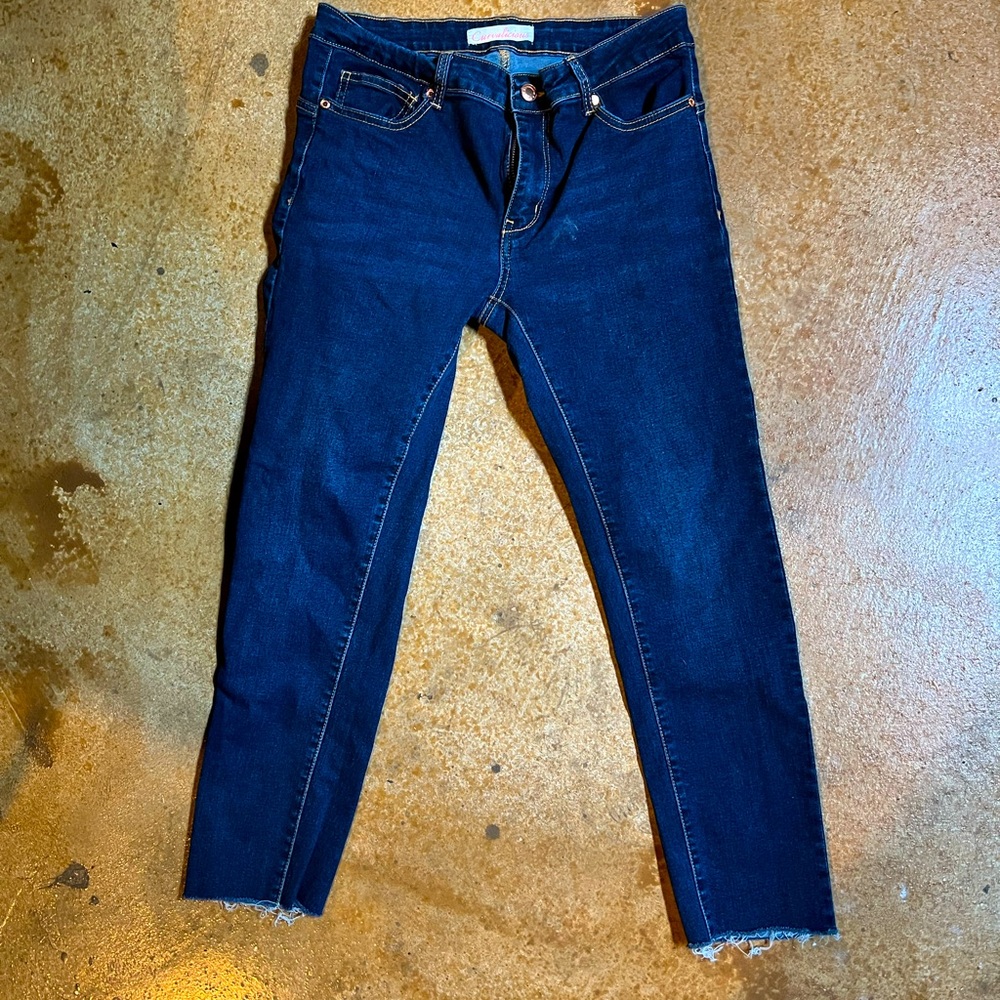 Curvalicious Flex Blue Jean with Fringe at Ankle - Skinny - Women’s 9
